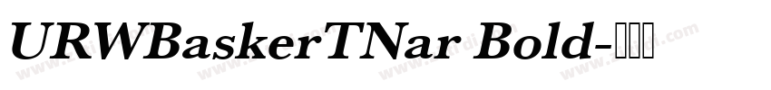 URWBaskerTNar Bold字体转换